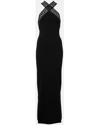 Alaïa - Vienne Slim-Fit Knitted Maxi Dress - Lyst