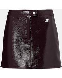 Courreges - Cotton-Blend Miniskirt - Lyst