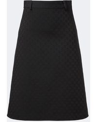 Gucci - Gg Midi Skirt - Lyst