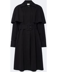The Row - Ayana Caped Cotton Trench Coat - Lyst