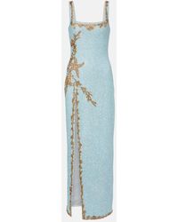 Clio Peppiatt - Abito Lungo Asterias Con Decorazioni - Lyst