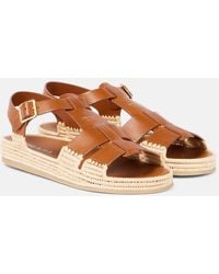 Prada - Sandalen Aus Leder - Lyst