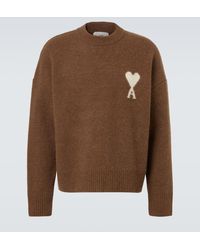 Ami Paris - Alpaca And Wool-Blend Sweater - Lyst