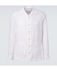 Brunello Cucinelli - Hemp, Linen, And Cotton Shirt - Lyst