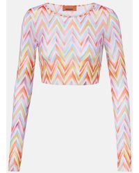 Missoni - Chevron Cropped Top - Lyst