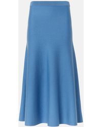 Gabriela Hearst - Freddie Wool, Cashmere, And Silk Midi Skirt - Lyst