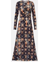 Ulla Johnson - Vestido Midi Naia De Jersey Fruncido - Lyst