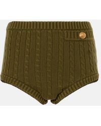 Chloé - Cable-Knit Cotton-Blend Shorts - Lyst