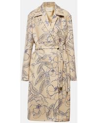 Dries Van Noten - Floral Wool-Blend Trench Coat - Lyst
