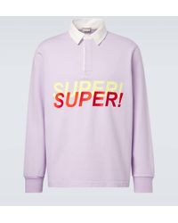 JW Anderson - Embroidered Cotton Jersey Polo Shirt - Lyst