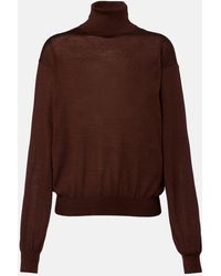 Saint Laurent - Cashmere, Wool, And Silk Sweater - Lyst