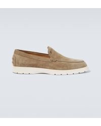 Tod's - Slip-on Suede Loafers - Lyst