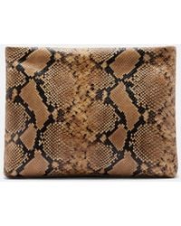 Nili Lotan - Jerry Small Snake-Print Leather Clutch - Lyst