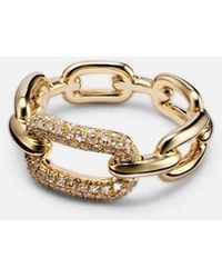 SHAY - Ring Cable Link Aus 18Kt Gelbgold Mit Diamanten - Lyst