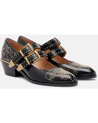 Chloé - Verzierte Mary-Jane-Pumps Susanna 40 Aus Leder - Lyst