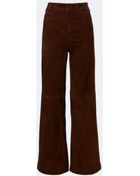 Polo Ralph Lauren - Beaton Suede Flared Pants - Lyst