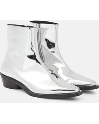 Proenza Schouler - Bronco Metallic Ankle Boots - Lyst
