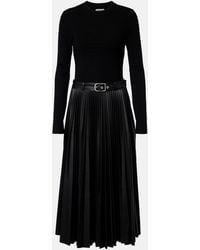 Jonathan Simkhai - Abilene Knitted Pleated Midi Dress - Lyst