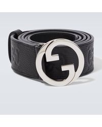 Gucci - Blondie Interlocking G Leather Belt - Lyst