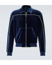 Tom Ford - Cotton-Blend Velour Track Jacket - Lyst
