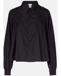 Noir Kei Ninomiya - Shirred Cotton Shirt - Lyst