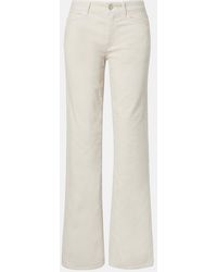 The Row - Carlyl Cotton Corduroy Straight Pants - Lyst