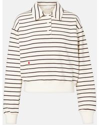 JW Anderson - Polo Cropped De Algodon A Rayas - Lyst