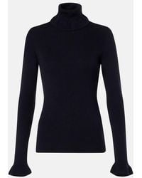 Chloé - Ribbed-Knit Cotton And Wool Turtleneck Sweater - Lyst