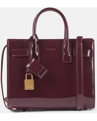 Saint Laurent - Sac De Jour Nano Patent Leather Tote Bag - Lyst