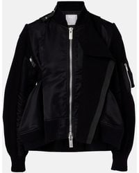 Sacai - Paneled Blouson Jacket - Lyst