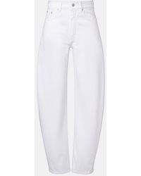 Alaïa - Barrel-Leg Jeans - Lyst