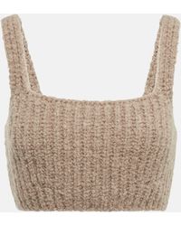 Loro Piana - Ribbed-knit Cashmere Crop Top - Lyst