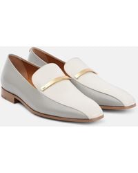 Tod's - Paneled Leather Loafers - Lyst