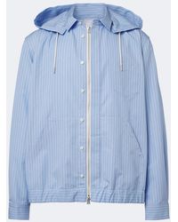Sacai - Striped Cotton-Blend Jacket - Lyst
