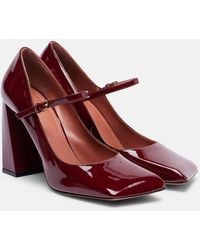 AMINA MUADDI - Charlotte 95 Patent Leather Mary Jane Pumps - Lyst