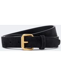 The Row - Geo Suede Belt - Lyst