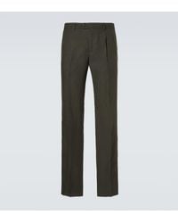 Rubinacci - Pleated Linen Slim Pants - Lyst