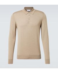 Lardini - Wool, Silk, And Cashmere Polo Sweater - Lyst