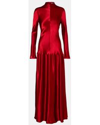 FFORME - Mila Satin Maxi Dress - Lyst