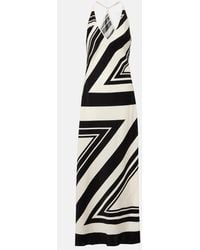 SIR. - Pietra Printed Silk Crepe Maxi Dress - Lyst