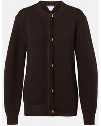 Bottega Veneta - Wool And Cotton Cardigan - Lyst
