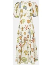 ALÉMAIS - Sea Linen Midi Dress - Lyst