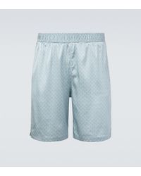 Frescobol Carioca - Palma Printed Silk-Blend Shorts - Lyst