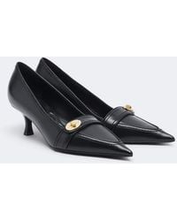 Burberry - Cotswolds Leather Pumps - Lyst