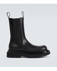 Bottega Veneta - Lug Combat Rubberised Chelsea Boots - Lyst
