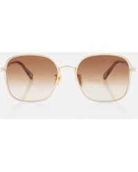 Chloé - Scalloped Square Sunglasses - Lyst