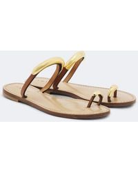 Amanu - Samburu Embellished Leather Sandals - Lyst