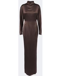 Max Mara - Silk Satin Gown - Lyst