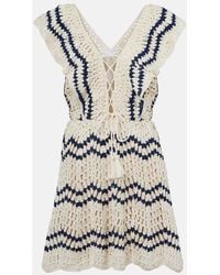 Anna Kosturova - Seaside Crochet Cotton Polo Dress - Lyst