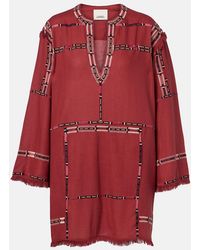 Isabel Marant - Freya Embroidered Silk Tunic - Lyst
